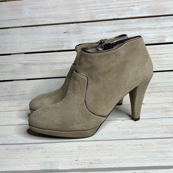 Boden Shoes - BODEN | Suede Leather Heeled Booties